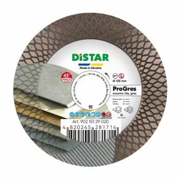 Disco de corte diamantado DISTAR PRO GRES 125 x 1.9 x 8/20 x 22.23mm