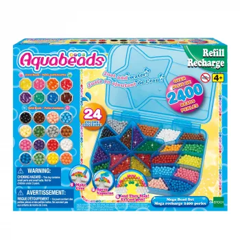 EPOCH Aquabeads Recarga Maxi – 2400 cuentas fijas en 24 colores
