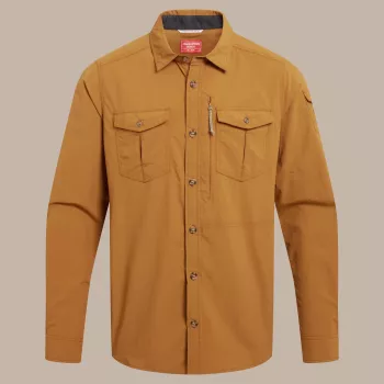 Camisa Craghoppers NosiLife Adventure LS Shirt III - Deep Henna, talla L