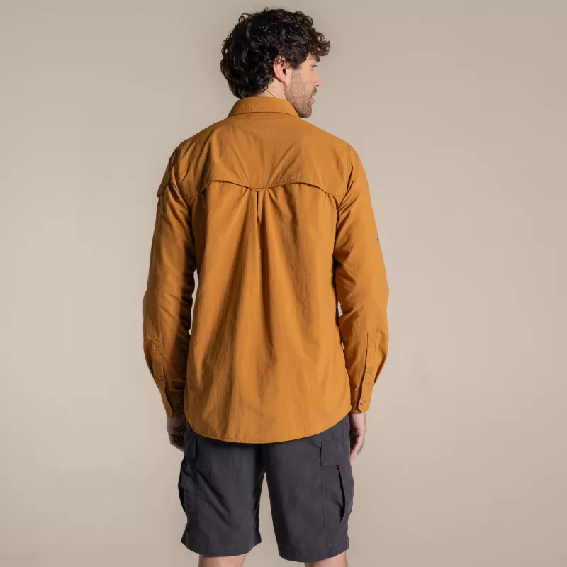 Camisa Craghoppers NosiLife Adventure LS Shirt III - Deep Henna, talla L