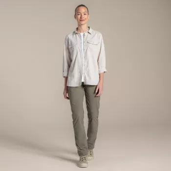 Camisa de manga larga Craghoppers NosiLife Loukkos mujer Auster talla S