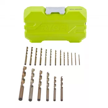 Brocas para metal HSS Ryobi - 19 piezas