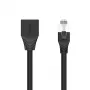 Cable de extensión UNITEK Cat6 UTP RJ45 M-H 5m Negro