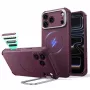 Funda ESR Cyber Tough Kickstand MagSafe para iPhone 17 Pro Max / 18 Pro Max - Burdeos oscuro