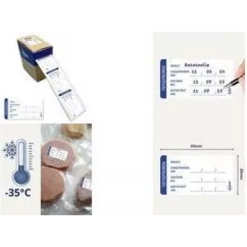 Etiquetas para congelación Avery, 65 x 35 mm, Blanco, esquinas redondeadas, adhesivo permanente, escribibles, 450 etiquetas (ETICOLD.DE)