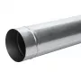 Tubo de chimenea de diámetro 160 mm, 1 m, acero negro, una pared, alta temperatura