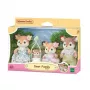 EPOCH Sylvanian Families Familia de ciervos - 4 figuras de colección (padre, madre, niña, niño) con ropa extraíble, plástico con flocking, a partir de 3 años