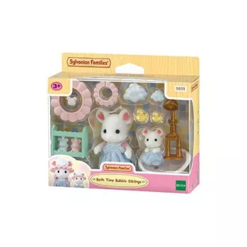 Sylvanian Families Set de juego Ratón Marshmallow a la hora del baño