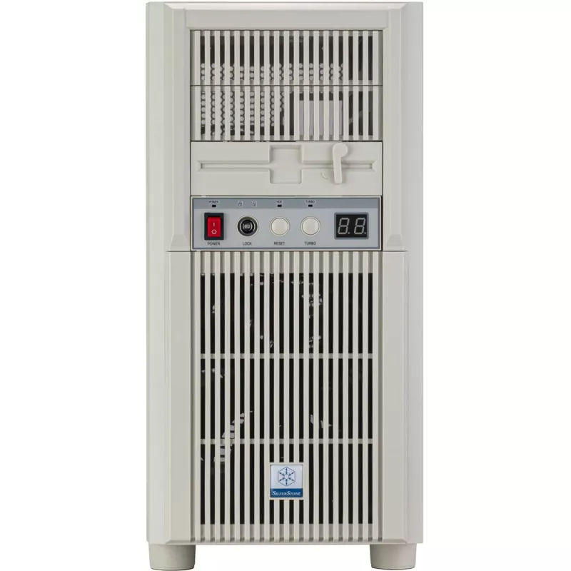 SilverStone Technology SST-FLP03W Filtro de ventilador magnético ultrafino de 120 mm, blanco