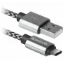 Defender Cable USB-A a USB-C 1,0 m 2,1 A blanco