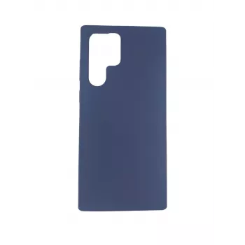 Evelatus Samsung Galaxy S22 Ultra Funda de silicona Premium Soft Touch azul marino