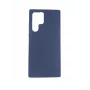 Evelatus Samsung Galaxy S22 Ultra Funda de silicona Premium Soft Touch azul marino
