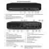 HP Renewed Grade A ProDesk 400 G6 Mini PC de sobremesa – Intel Core i5-10500T, 16GB RAM, 256GB SSD, Intel UHD Graphics 630, Windows 11 Pro