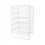 Bloque de cajones 89x45x55cm 5 niveles blanco