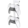 Soporte de almacenamiento para mando Venom PS5 - soporte vertical para 2 mandos DualSense, plástico ABS negro, organizador de escritorio