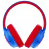 PowerLocus Bobo Kids auriculares inalámbricos, LED, AUX, azul/rojo