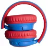 PowerLocus Bobo Kids auriculares inalámbricos, LED, AUX, azul/rojo