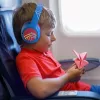 PowerLocus Bobo Kids auriculares inalámbricos, LED, AUX, azul/rojo