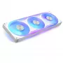 Pack de tres ventiladores NZXT F360U Ultra RGB 120mm blanco