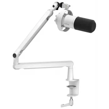 Micrófono dinámico FIFINE T688W con brazo articulado, USB/XLR, blanco