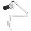 Micrófono dinámico FIFINE T688W con brazo articulado, USB/XLR, blanco