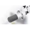 Micrófono dinámico FIFINE T688W con brazo articulado, USB/XLR, blanco