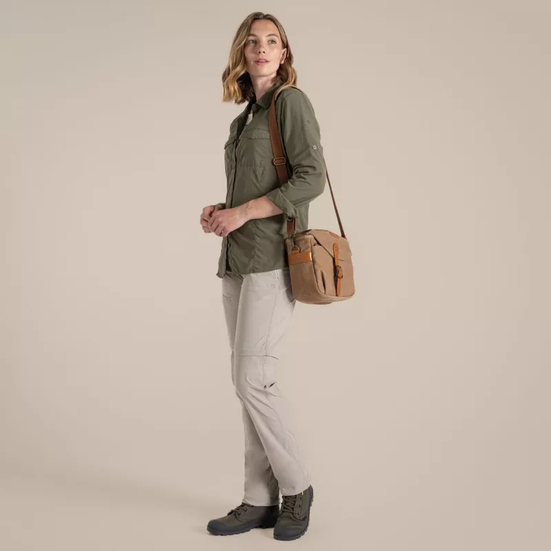 Camisa Craghoppers NosiLife Adventure LS Shirt III mujer - Wild Olive - L
