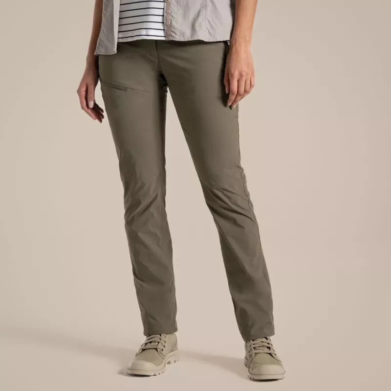 Pantalón de senderismo Craghoppers NosiLife Pro Trouser III mujer - Wild Olive, talla L