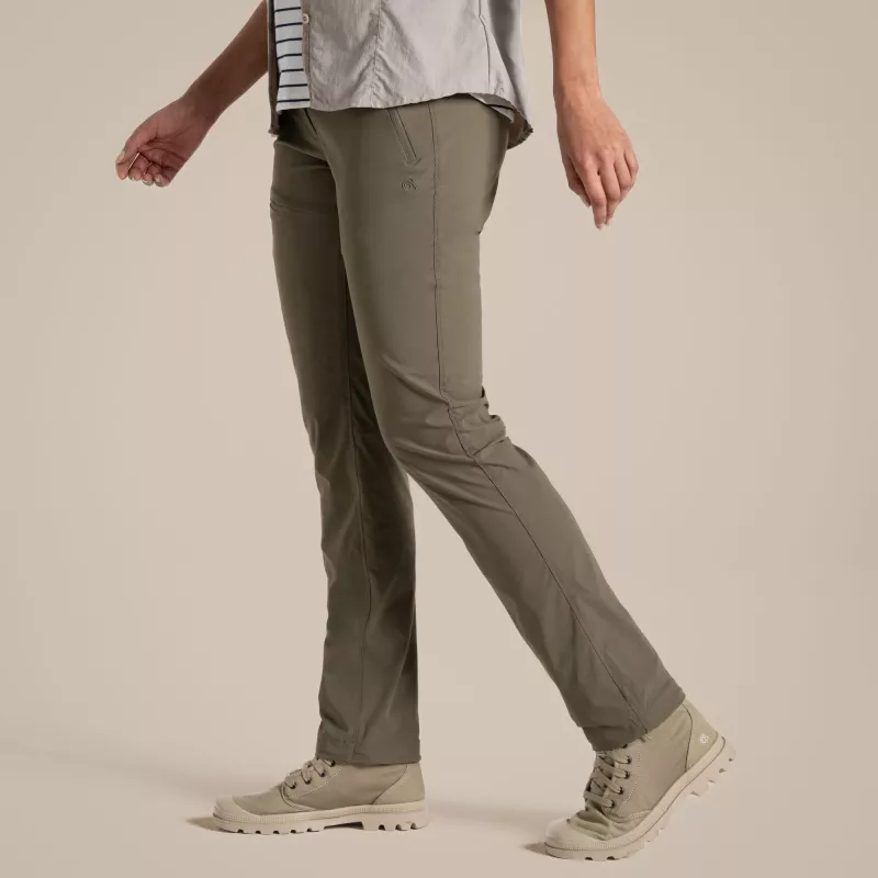 Pantalón de senderismo Craghoppers NosiLife Pro Trouser III mujer - Wild Olive, talla L