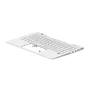 Cubierta superior HP con teclado UK plateado retroiluminado M23769-031