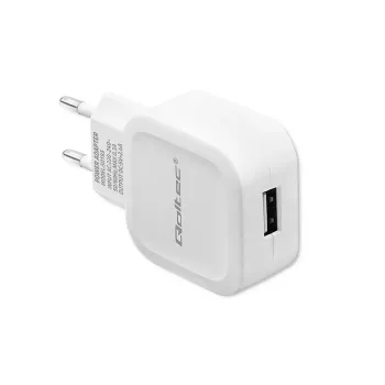 Qoltec cargador de pared 12W 5V 2.4A 1x USB