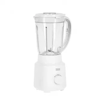 TEESA batidora 500W blanca con jarra de vidrio de 1,5L