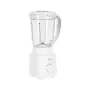 TEESA batidora 500W blanca con jarra de vidrio de 1,5L