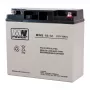MPL POWER ELEKTRO MPL MW POWER MWS 18-12 batería SAI plomo-ácido VRLA AGM sin mantenimiento 12 V 18 Ah negro, gris