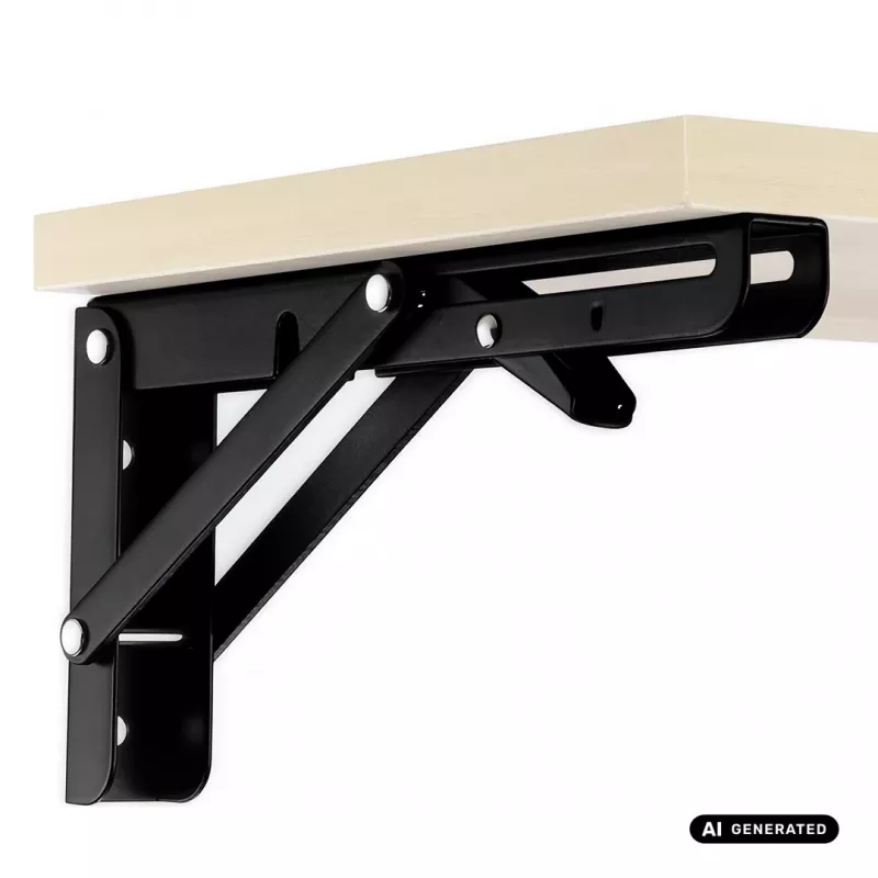 Maclean MC-194 soportes plegables para estante de pared, 250-500 mm, máx. 50 kg, 2 uds