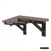 Maclean MC-194 soportes plegables para estante de pared, 250-500 mm, máx. 50 kg, 2 uds