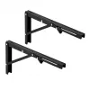 Maclean MC-194 soportes plegables para estante de pared, 250-500 mm, máx. 50 kg, 2 uds