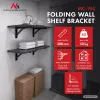 Maclean MC-194 soportes de pared plegables para estantes, 250-500 mm, máx. 50 kg, 2 uds.