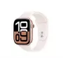 Apple Watch Series 10 GPS + Cellular 46mm caja de aluminio con correa deportiva oro rosa