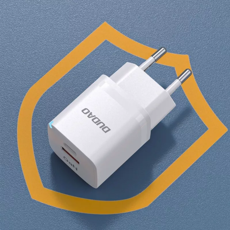 DUDAO A13Pro EU GaN 33W PPS cargador de pared USB-C/USB - blanco