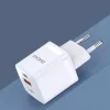 DUDAO A13Pro EU GaN 33W PPS cargador de pared USB-C/USB - blanco