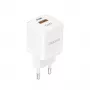 DUDAO A13Pro EU GaN 33W PPS cargador de pared USB-C/USB - blanco