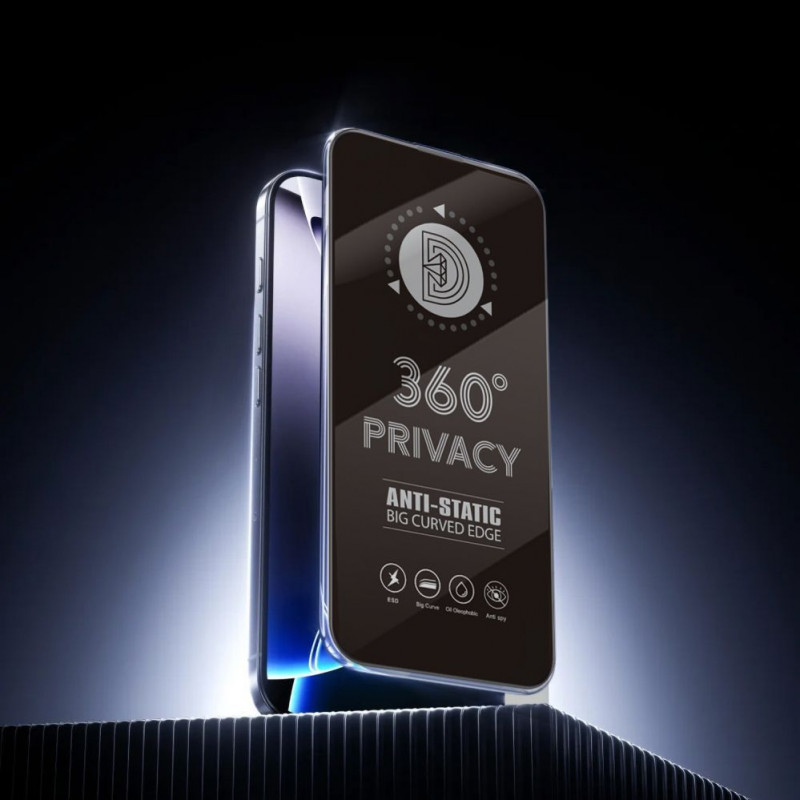 TFO Protector de pantalla Privacy 360 de cristal templado para iPhone 17 Pro Max