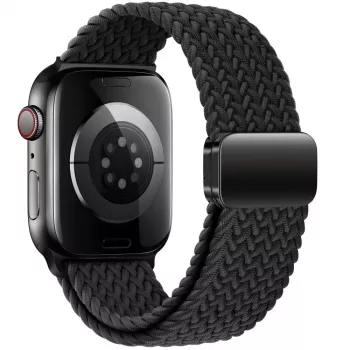 Tech-Protect Correa de nailon Magnetic Loop para Apple Watch 8/9/10/11/SE/Ultra (44/45/46/49 mm) Negro