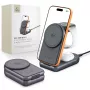 TECH-PROTECT A53 Cargador magnético MagSafe 3 en 1 25W Qi2.2 Gris oscuro