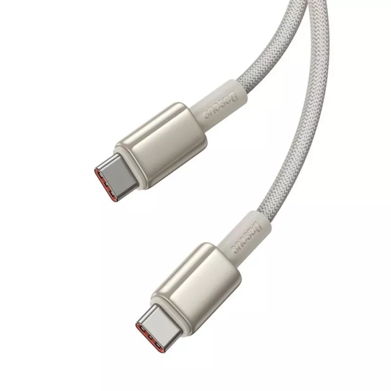Baseus Cable USB-C a USB-C Tungsten Gold 100W 1m Oro