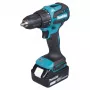 Makita DHP490TJX9 Taladro atornillador percutor combinado sin escobillas 18V con 2 baterías de 5,0Ah, cargador y maletín MAKPAC