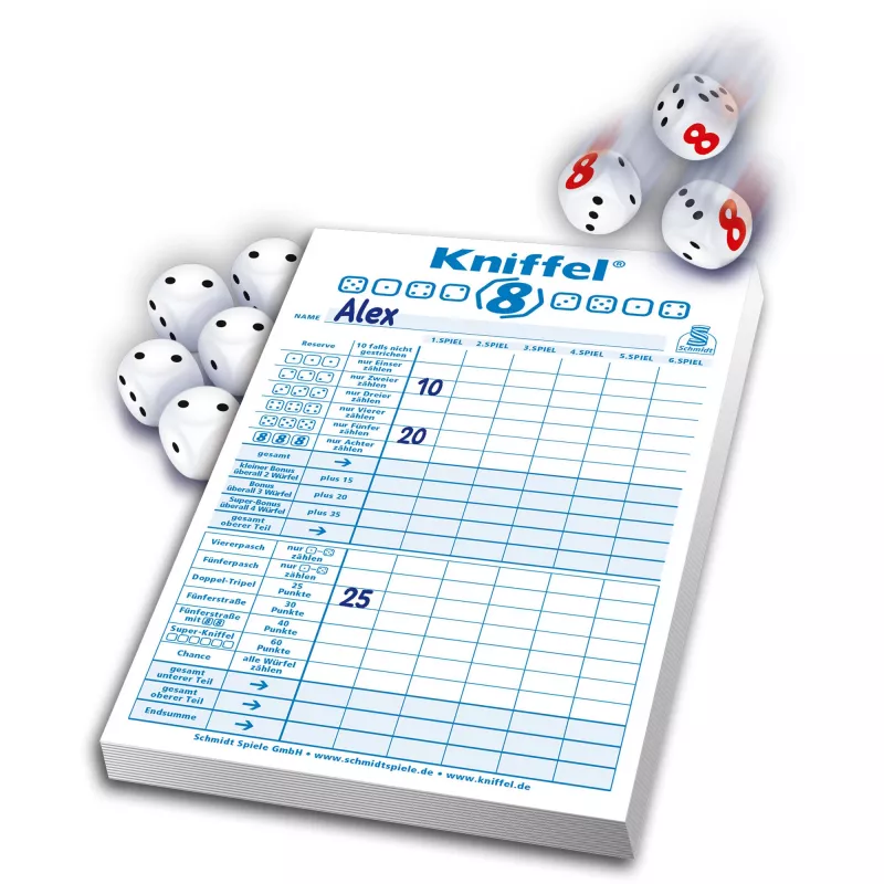 Schmidt Spiele Kniffel Juego de dados 8