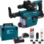 Makita DHR243JWX2 Martillo perforador a batería SDS-Plus de 3 modos sin escobillas 18V con 2 baterías de 5,0Ah, cargador y maletín Makpac
