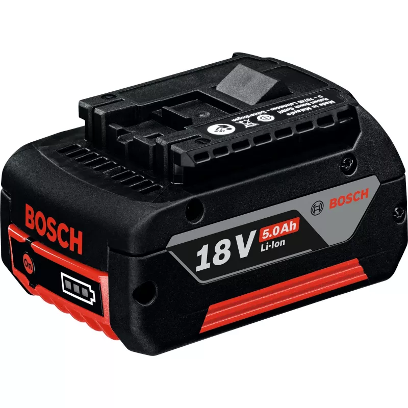 Bosch Professional Batería de litio 18V 5,0 Ah, Slide-In (negro/rojo)